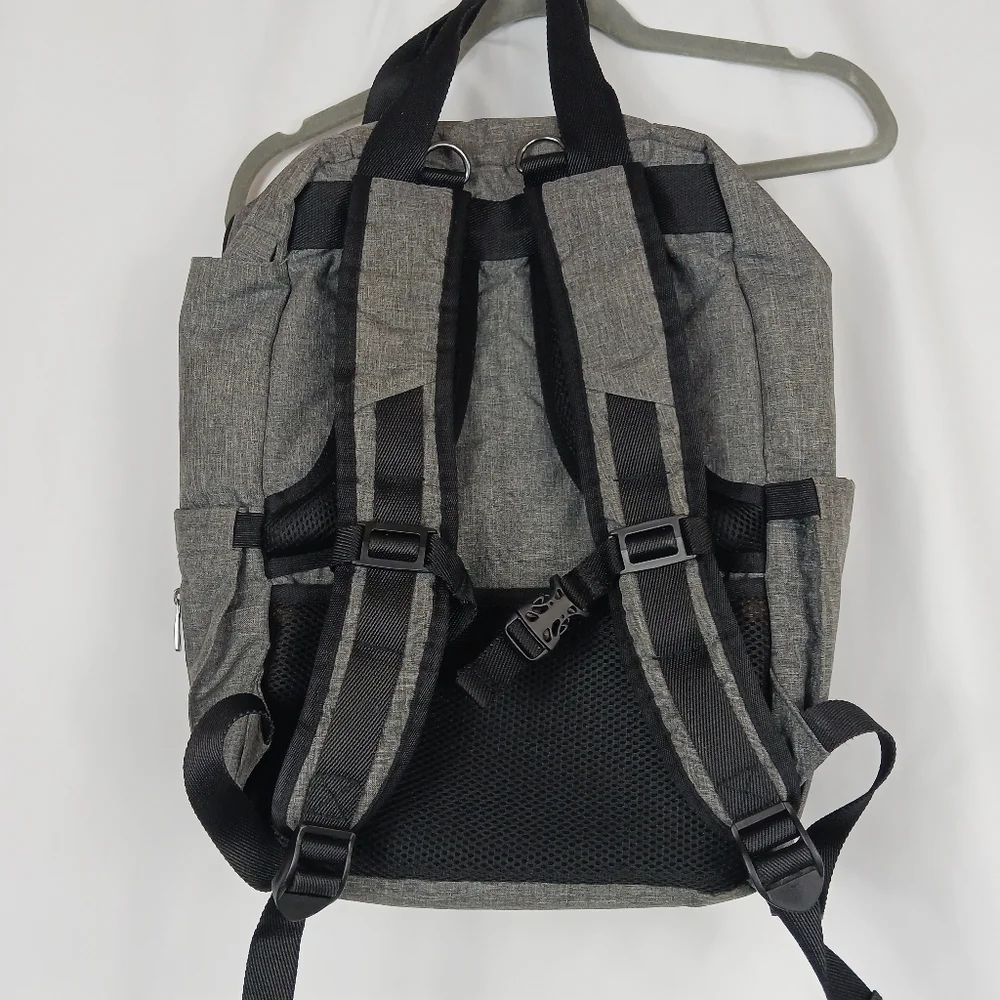 TEBEL Large Capacity Baby Diaper Bag Backpack Multi-Functional Gray